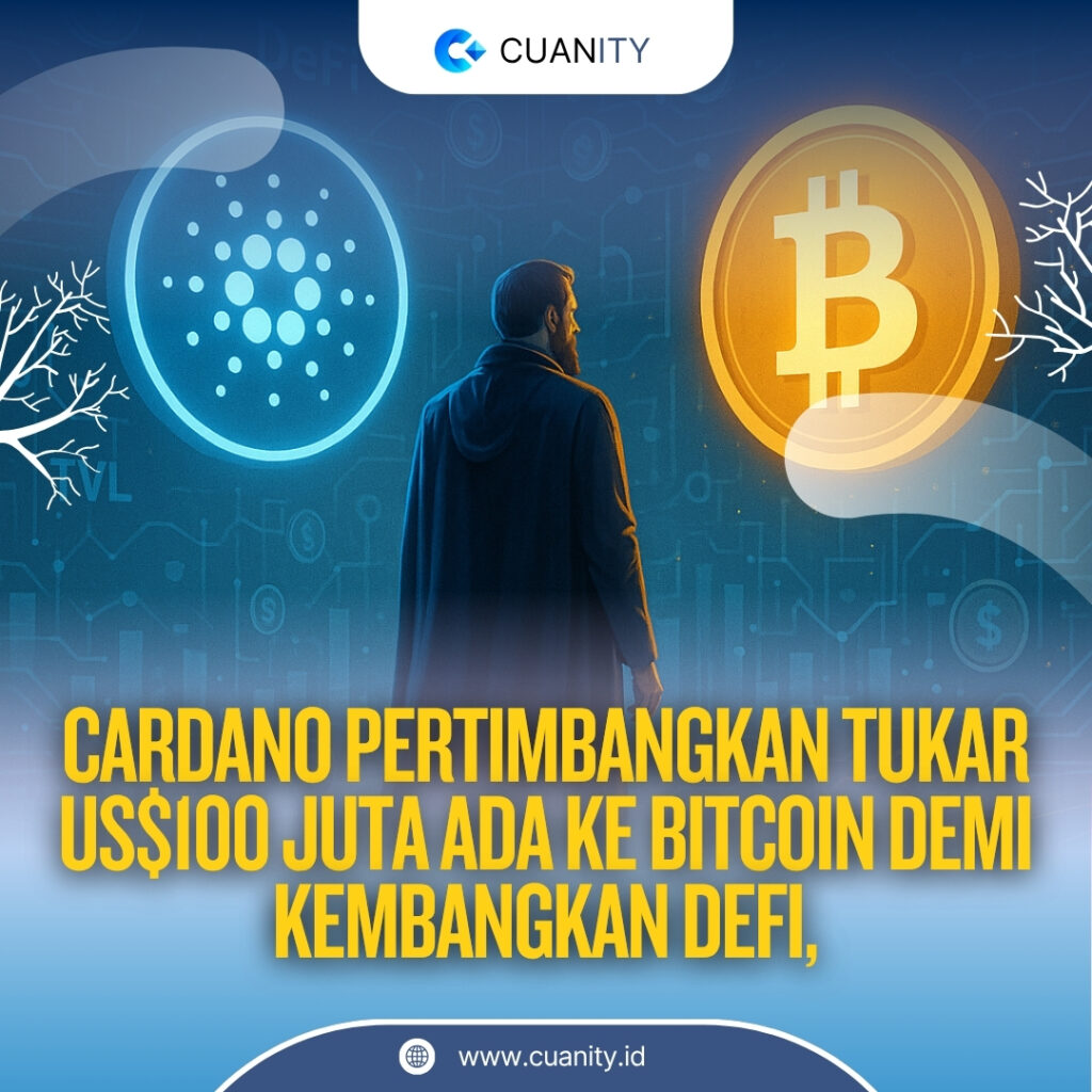 Cardano Siap Alihkan Dana US$100 Juta ke Bitcoin dan Stablecoin untuk Genjot Ekosistem DeFi