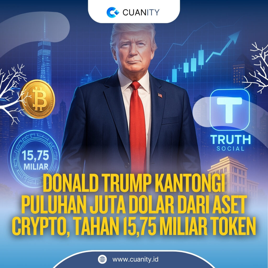 Donald Trump Kantongi Puluhan Juta Dolar dari Aset Crypto, Tahan 15,75 Miliar Token