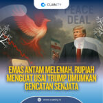 Harga Emas Melemah, Rupiah dan IHSG Bangkit Pasca Gencatan Senjata Trump-Iran-Israel