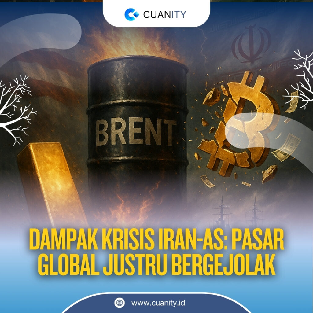 Ketegangan Iran-AS Mengguncang Pasar Global Minyak Naik, Bitcoin Terpuruk, Emas Bersinar