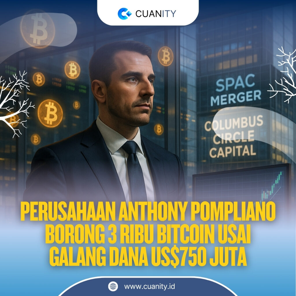 ProCap Milik Anthony Pompliano Borong 3.724 Bitcoin Senilai Hampir US$400 Juta, Targetkan Akuisisi Hingga US$1 Miliar