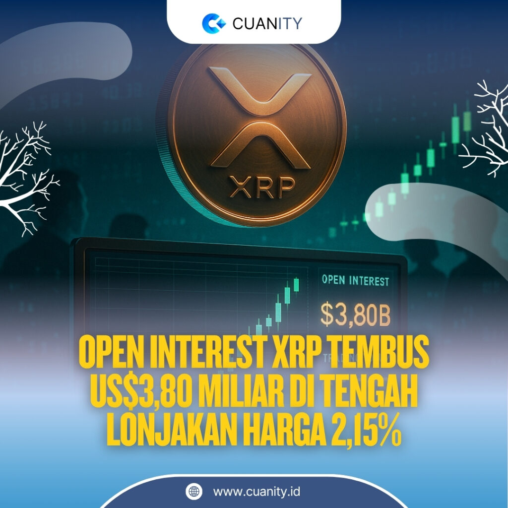 XRP Cetak Rekor Open Interest US$3,80 Miliar, Harga Menguat di Tengah Optimisme Pasar