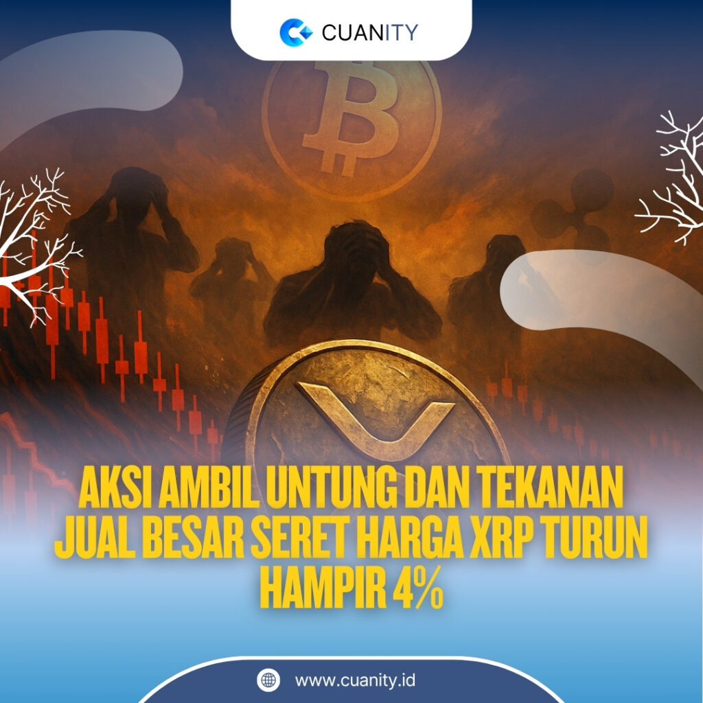 Aksi Ambil Untung dan Tekanan Jual Besar Seret Harga XRP Turun Hampir 4%