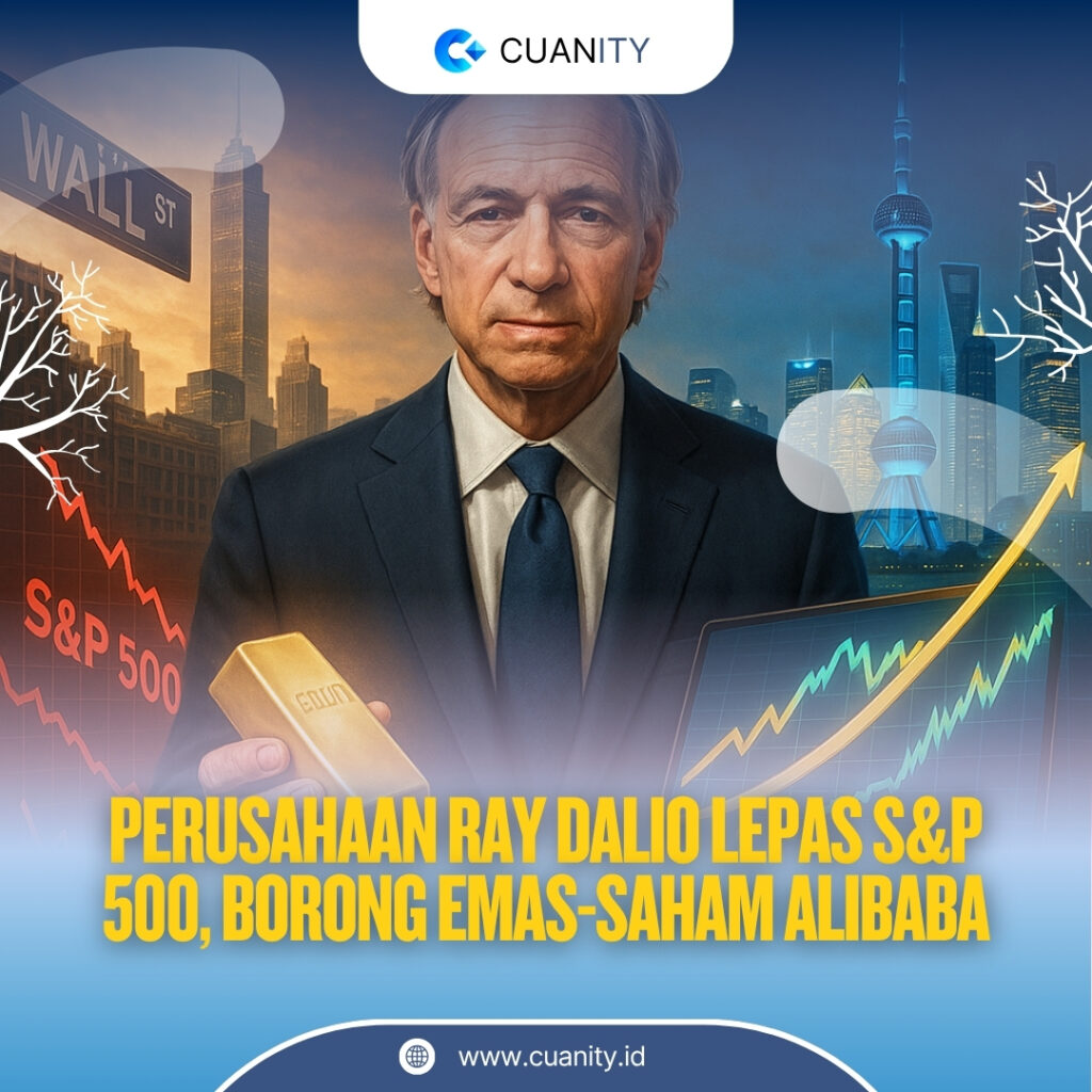 Bridgewater Dalio Alihkan Strategi Tinggalkan S&P 500, Pilih Emas & Alibaba untuk Lindungi Portofolio