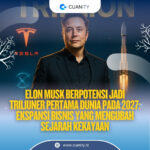 Elon Musk Berpotensi Jadi Triliuner Pertama Dunia pada 2027 Ekspansi Bisnis yang Mengubah Sejarah Kekayaan