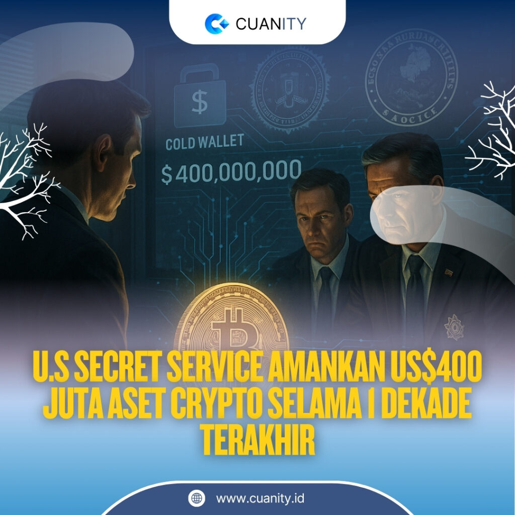 U.S. Secret Service Amankan Aset Kripto Senilai US$400 Juta, Termasuk Satu Dompet Dingin Pelaku Kriminal Digital